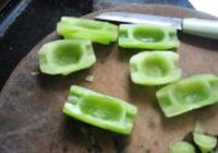 莴笋酿肉胶的做法 步骤7