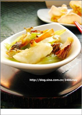 清炒螺片