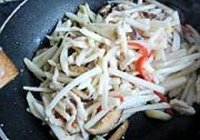 山药炒肉丝的做法 步骤14