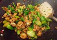 菜薹炒鸡肉的做法 步骤8