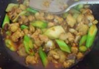 菜薹炒鸡肉的做法 步骤7