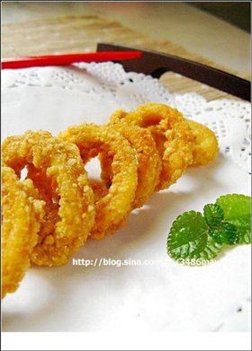 香炸鱿鱼圈