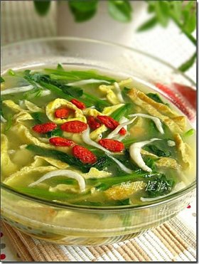 银鱼菠菜羹