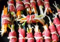 微波金针牛肉卷的做法 步骤10