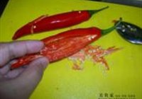 红椒酿肉的做法 步骤4