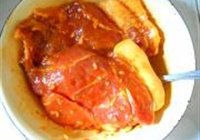 微波蒜香烤肉的做法 步骤3
