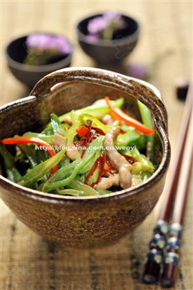 扁豆炒肉丝