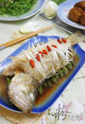 清蒸笋鲈鱼