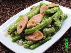 甜豆玉米肠