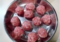 荠菜肉圆的做法 步骤7