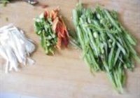 素炒扁芸豆丝的做法 步骤2