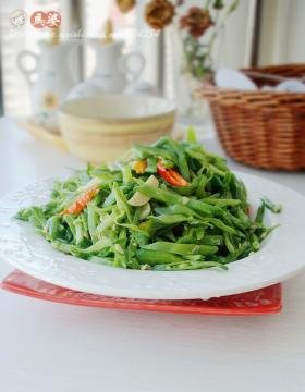 素炒扁芸豆丝