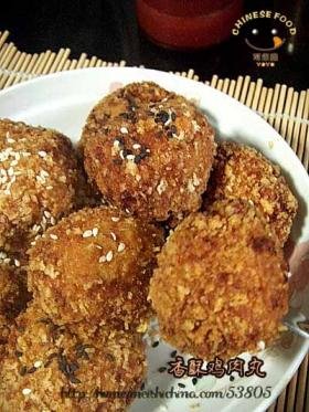 香酥炸鸡茸丸