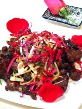 炸烹玫瑰袍子肉