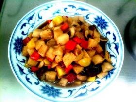 烧双孢菇口蘑山药