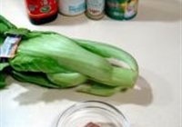 干贝松炒盖菜梗的做法 步骤1