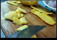 芒果炒鱼片的做法 步骤6