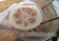 肉馅藕的做法 步骤5