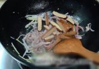 肉丝香干炒豆嘴的做法 步骤2