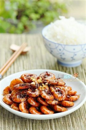 糖醋油爆虾