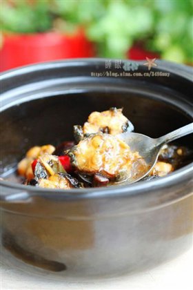 豉油鸡汁鳗鱼煲