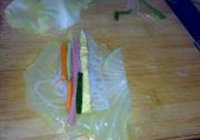 什锦粉丝包菜卷的做法 步骤6