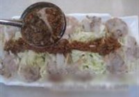 蒜蓉虾球蒸白菜的做法 步骤11