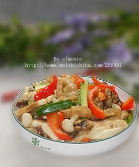 杂菌炒浮皮