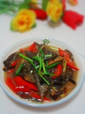 葱烧鱼皮