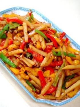 鱼香土豆炒什锦