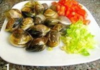 文蛤西红柿煲仔饭的做法 步骤1