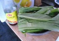 蚝汁油麦菜的做法 步骤1