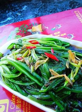 蚝汁油麦菜