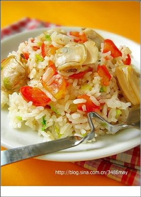 文蛤西红柿煲仔饭