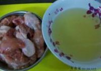菊花焖鸡肉的做法 步骤3