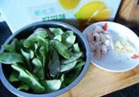肉皮烧扁豆的做法 步骤1