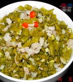 酸豆角炒肉末