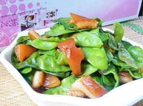 肉皮烧扁豆