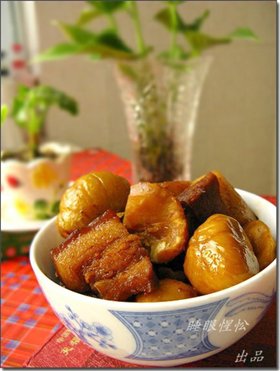 毛栗子红烧肉