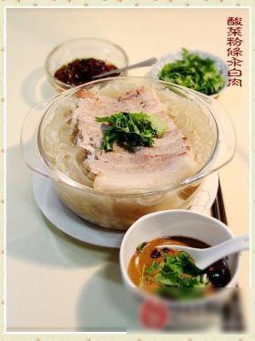 酸菜粉条汆白肉