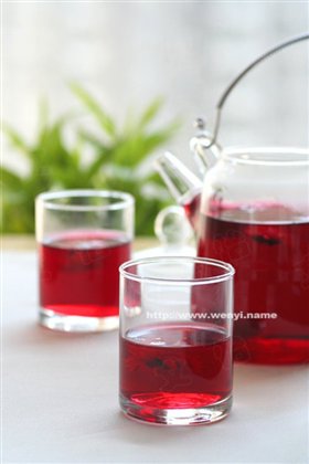 玫瑰茄菊花茶