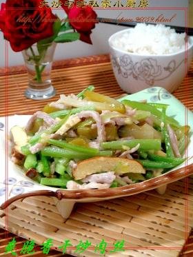 双脆香干炒肉丝