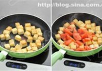 西红柿白菜炒豆腐的做法 步骤3