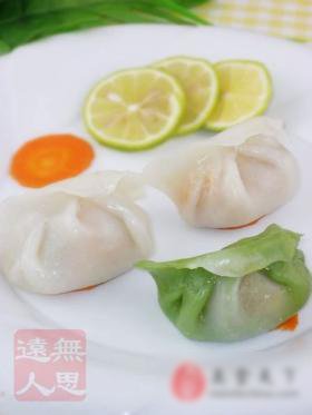 翡翠榨菜鲜肉饺