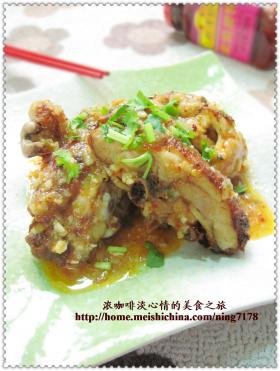 泡菜淋鸡腿