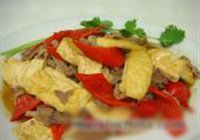 豆腐炒肉片的做法 步骤12