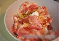 豆腐炒肉片的做法 步骤2