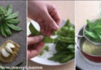 蒜香荷兰豆的做法 步骤1