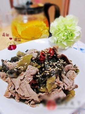 酸菜炒牛肉