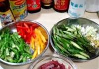 杭椒芦笋炒牛柳的做法 步骤1